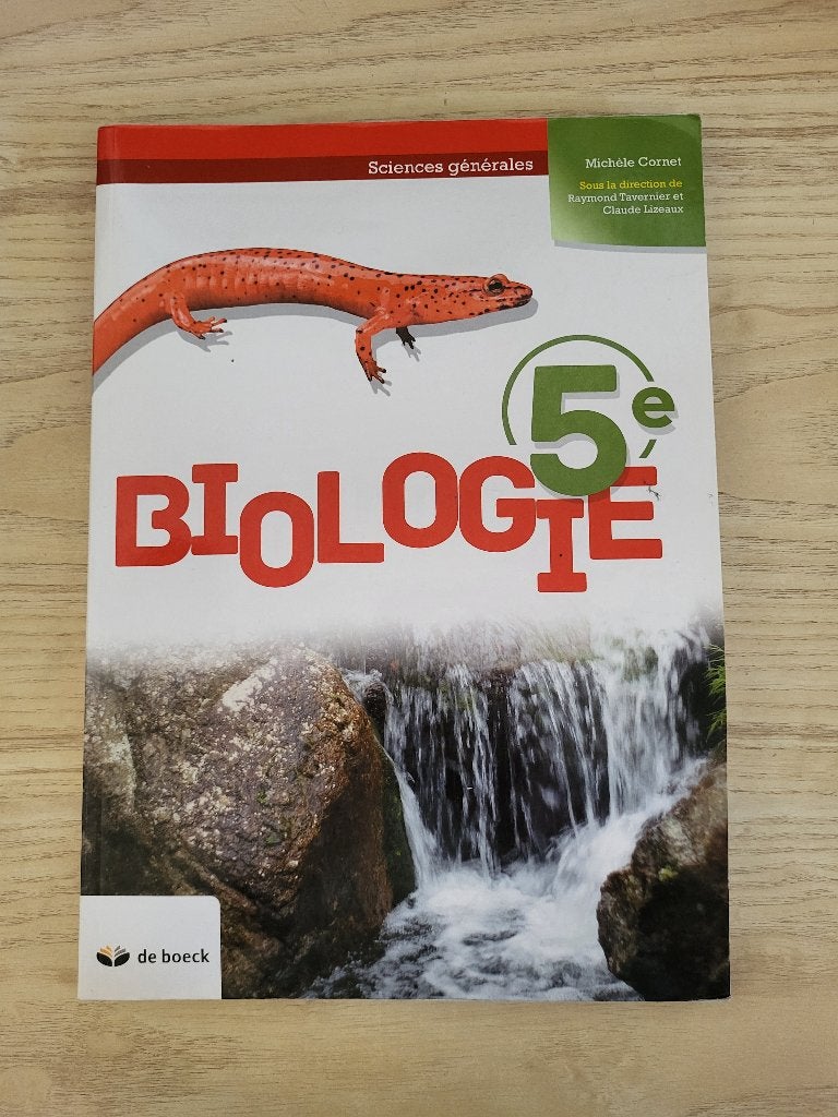 Biologie 5e, Livres, Biologie, Comme neuf, Enlèvement, Secondaire