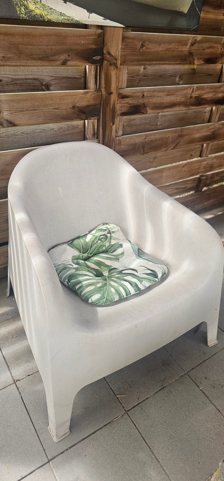 2 sièges baquets d'extérieur IKEA + coussins, Jardin & Terrasse, Accessoires mobilier de jardin, Enlèvement, Utilisé