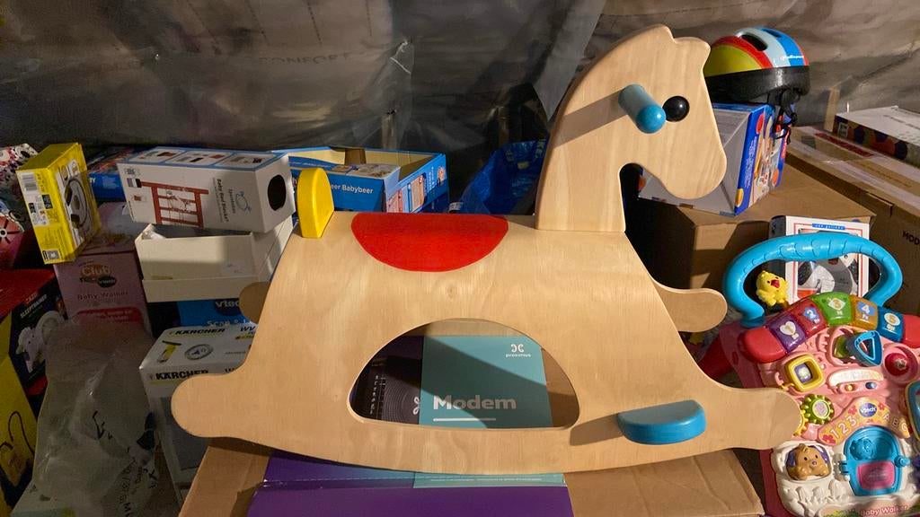 Schommelpaard PlanToys, Kinderen en Baby's, Ophalen, Zo goed als nieuw