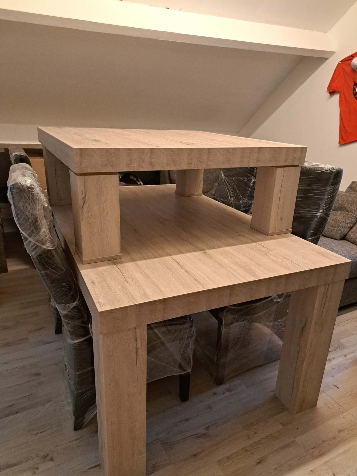 Woonkamer (keukentafel, stoelen, salontafel, zetel), Huis en Inrichting, Ophalen, Zo goed als nieuw