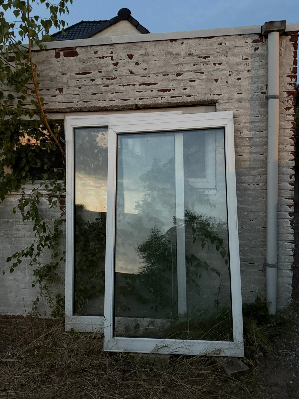 3 ramen, Kunststof, Gebruikt, Inclusief glas, 75 tot 150 cm