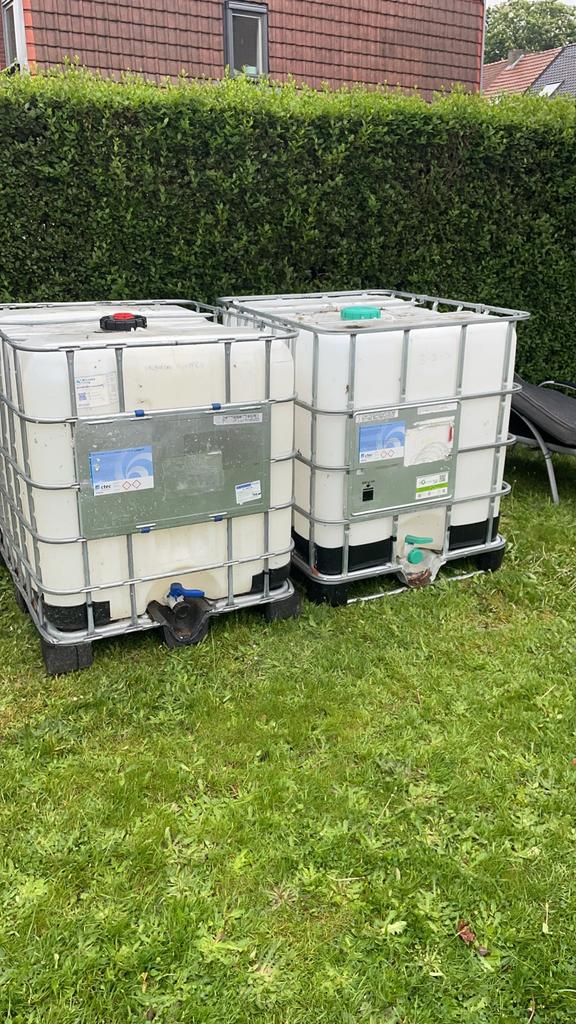IBC container 1000l (nog 2 stuks over, 60 euro p/stuk), Tuin en Terras, Regentonnen, Ophalen, Zo goed als nieuw