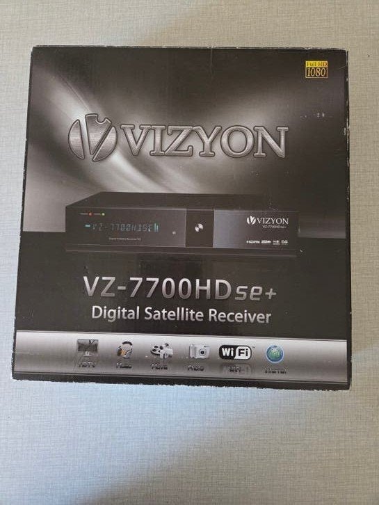 Récepteur satellite numérique, Vizyon VZ - 7700HD se+, Enlèvement ou Envoi
