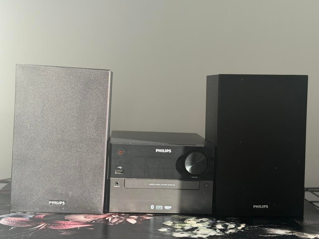 Philips stereo set met Bluetooth, CD en USB + speakers, Ophalen, Zo goed als nieuw, Speakers, Philips