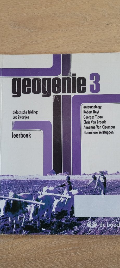 Geogenie 3, Boeken, Schoolboeken, ASO, Ophalen, Gelezen, Aardrijkskunde