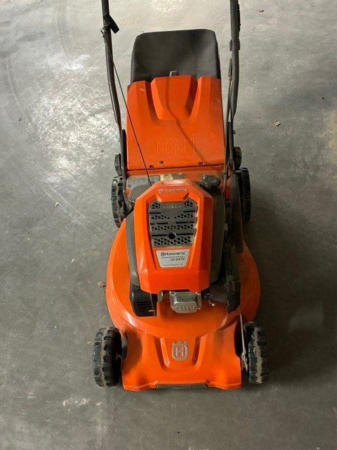 grasmachine, Ophalen, Cirkelmaaier, Zo goed als nieuw, Benzine-grasmaaier