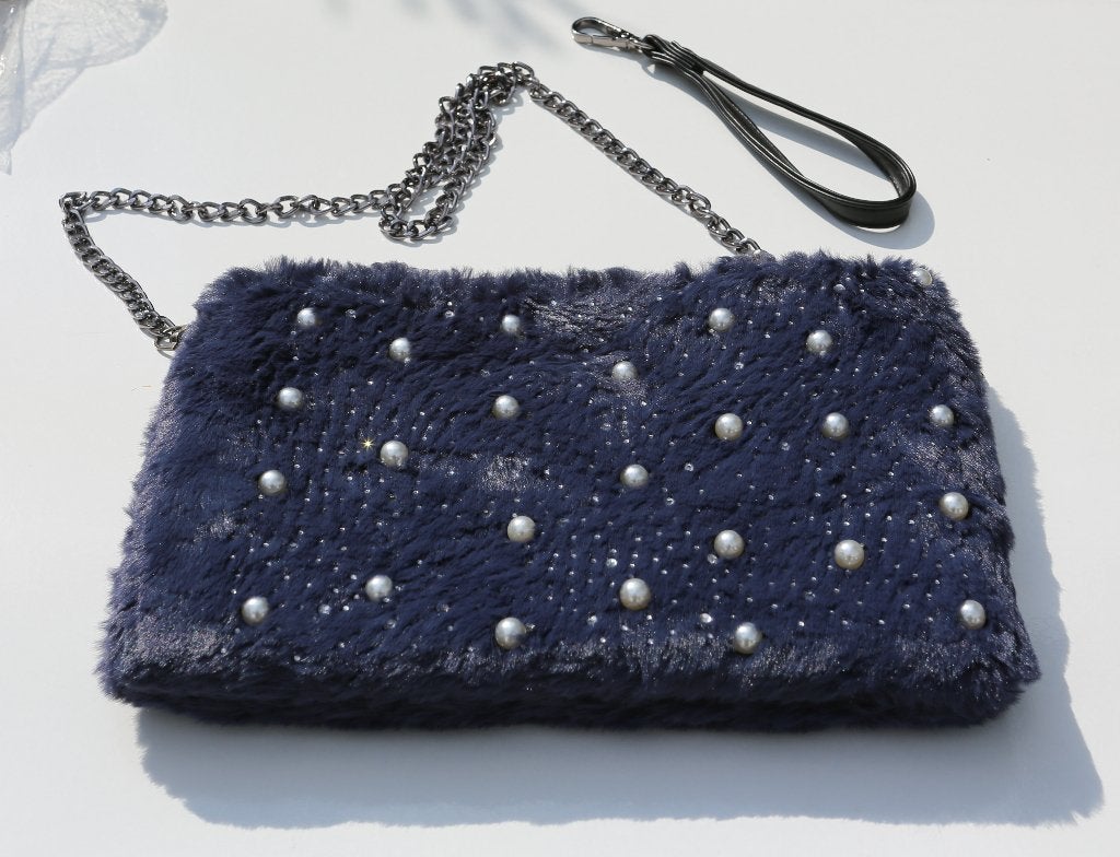 Joli sac neuf bleu avec bandoulière (ou pochette ou trousse), Bijoux, Sacs & Beauté, Enlèvement ou Envoi, Neuf, Bleu