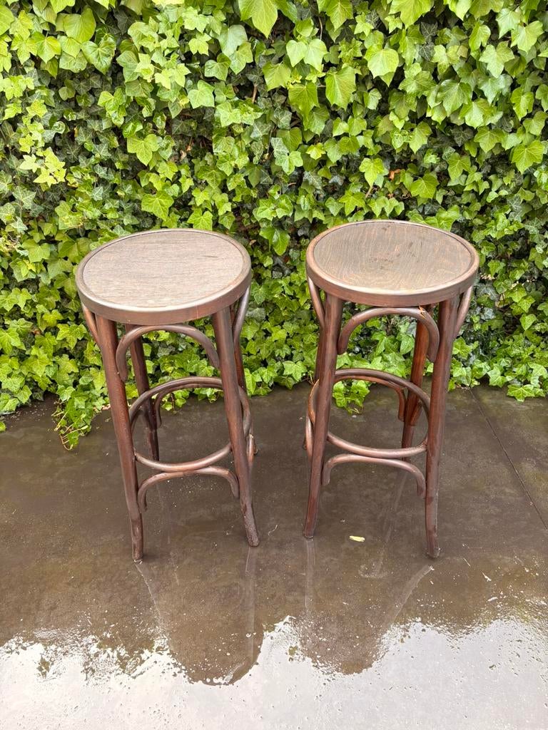 2 barkrukken op te frissen, Huis en Inrichting, Ophalen, Gebruikt, 60 tot 90 cm, Hout
