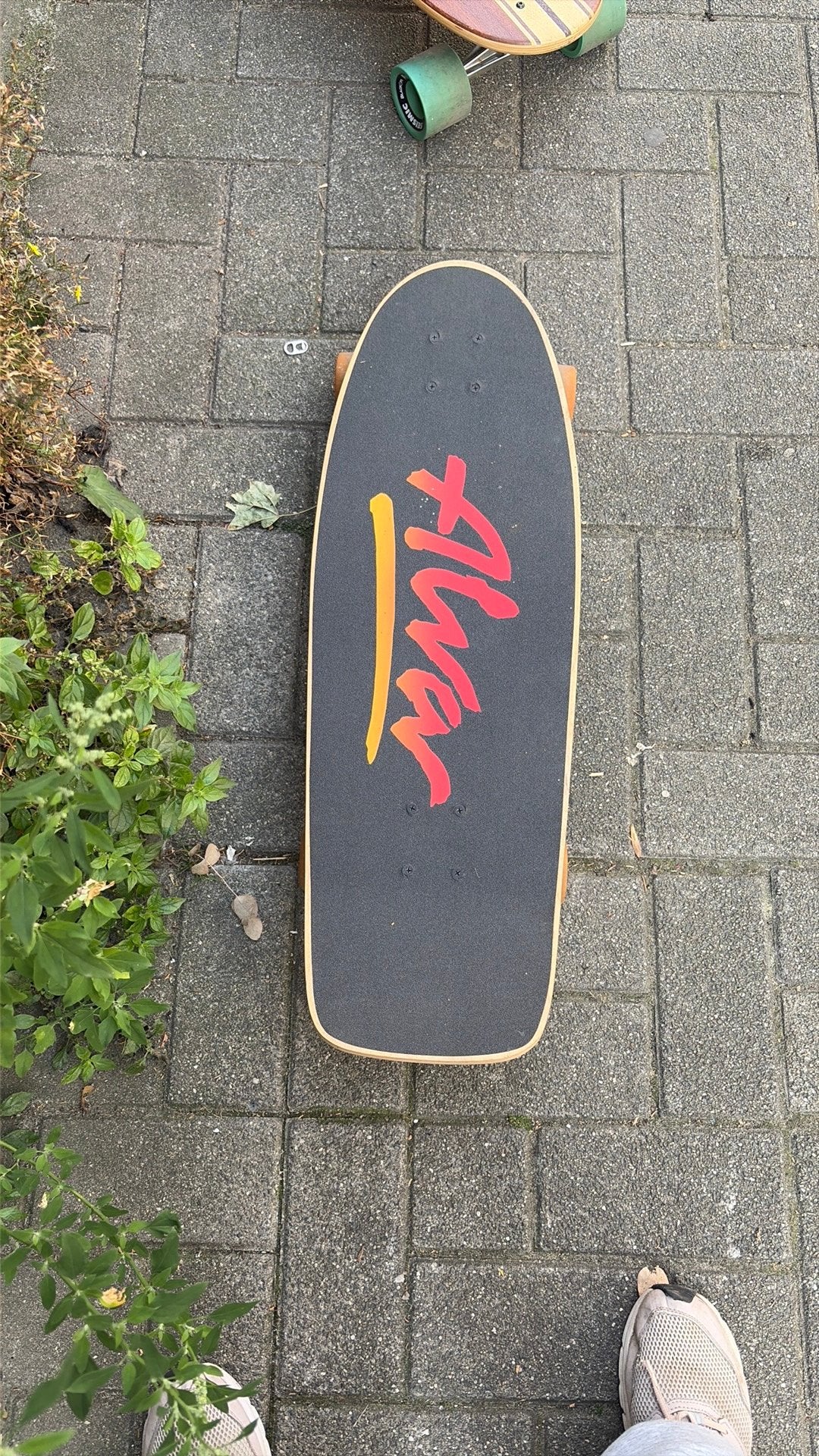 Skateboard Old School ALVA Tri-Logo Pig (Réédition), Enlèvement, Comme neuf, Skateboard
