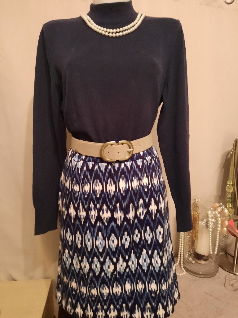 Caroline Biss rokje blauw/wit 40, Kleding | Dames, Maat 38/40 (M), Blauw, Ophalen of Verzenden, Zo goed als nieuw