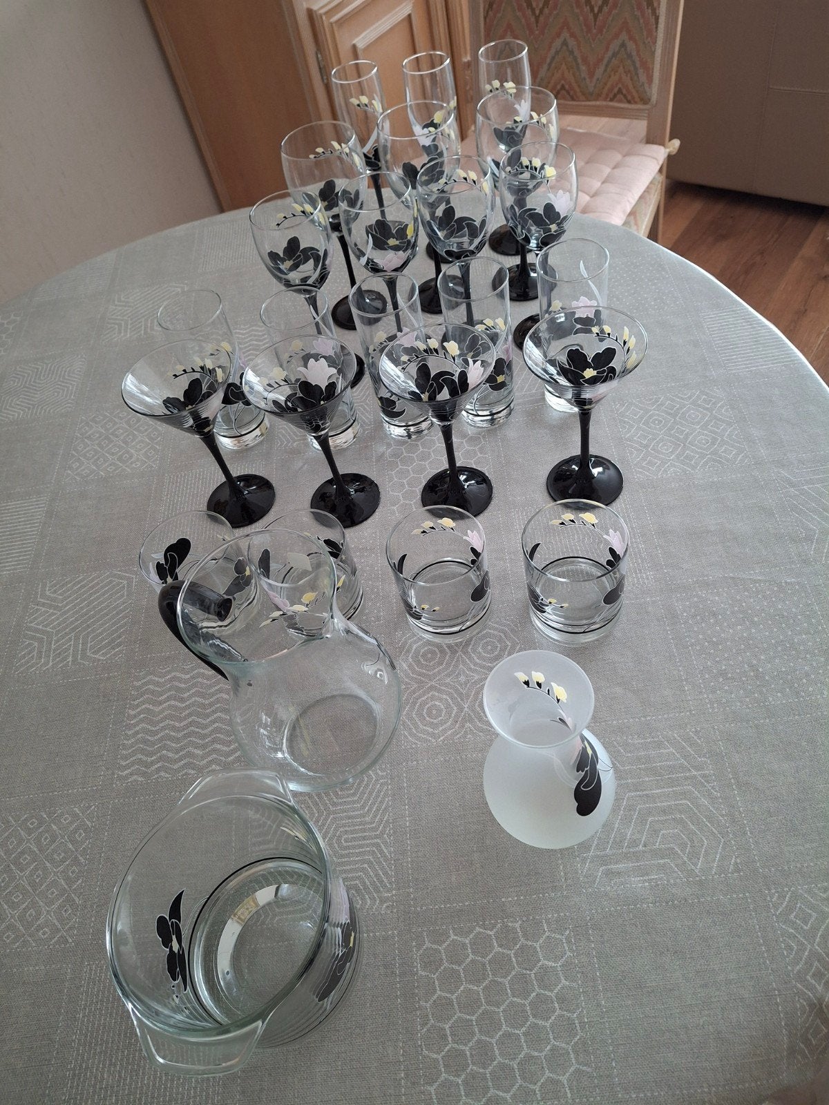 Glasservies, Ophalen