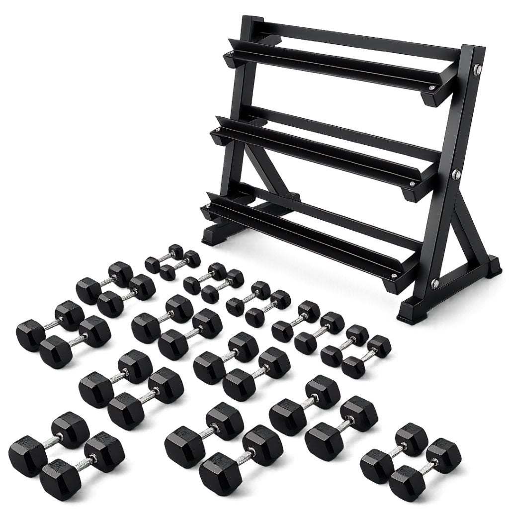 PH Fitness Hexa Dumbbells 2,5-25KG Voordeelset, Enlèvement, Neuf, Haltère