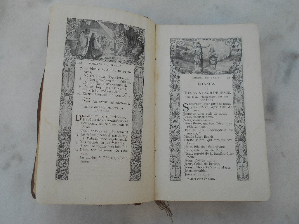 ancien missel de l'adoration 1924 N296 reliure cuir, Livres, Enlèvement ou Envoi, Utilisé, Christianisme | Catholique