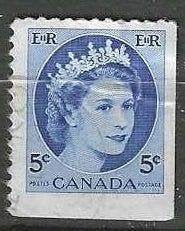 Canada 1954 - Yvert 271 RO - Reine Elisabeth II. (1ER), Envoi, Affranchi