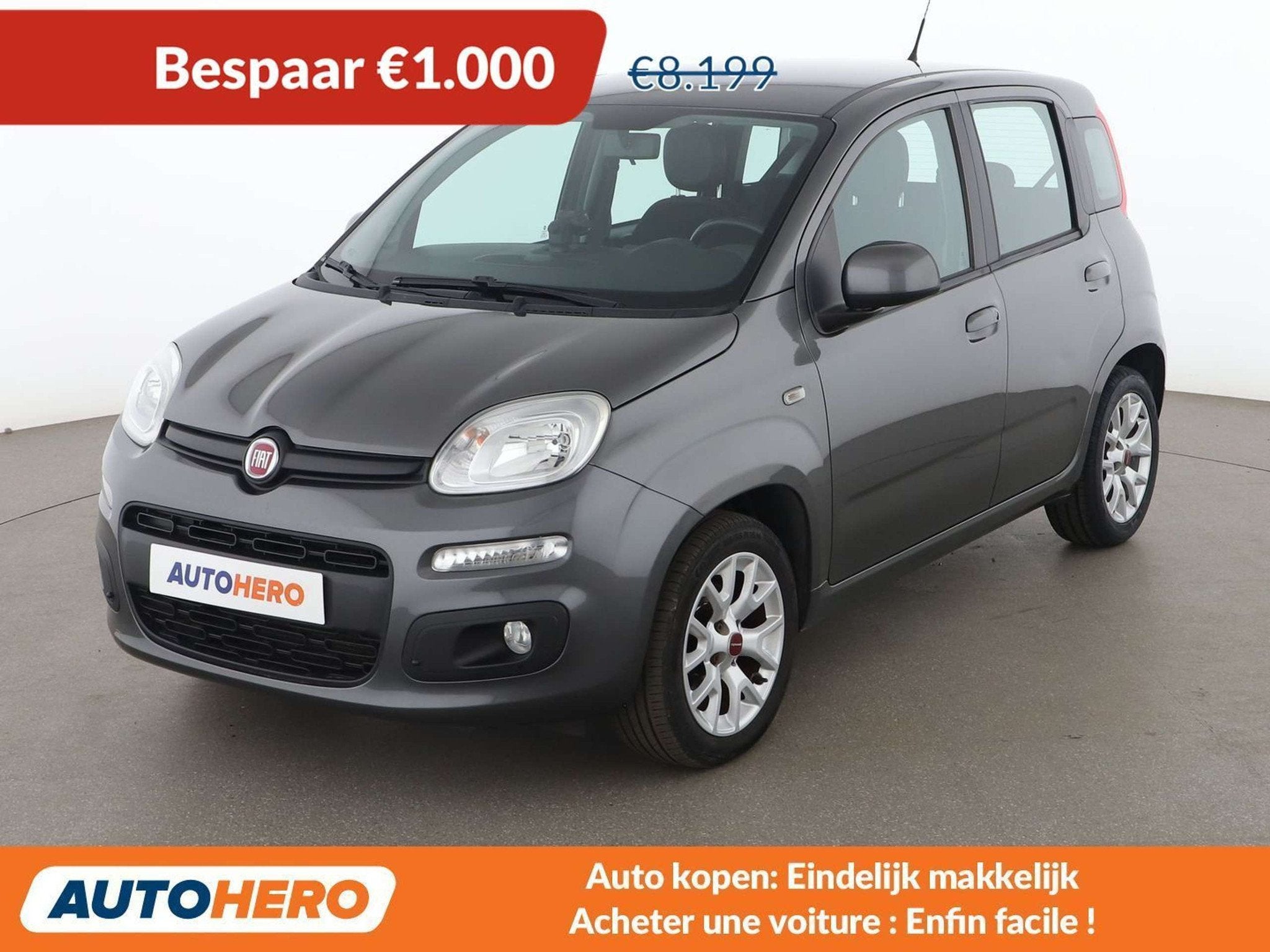 Fiat Panda 1.2 Lounge (bj 2016), Voorwielaandrijving, 4 zetels, Stof, Gebruikt