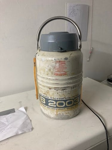 Réservoir Azote Liquide (Vase Dewar) Cryo Diffusion B 2003, Articles professionnels, Enlèvement