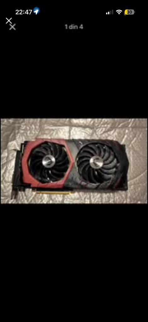 GeForce GTX 1060 Gaming X 6G graphique défectueuse, Computers en Software, Videokaarten, Ophalen