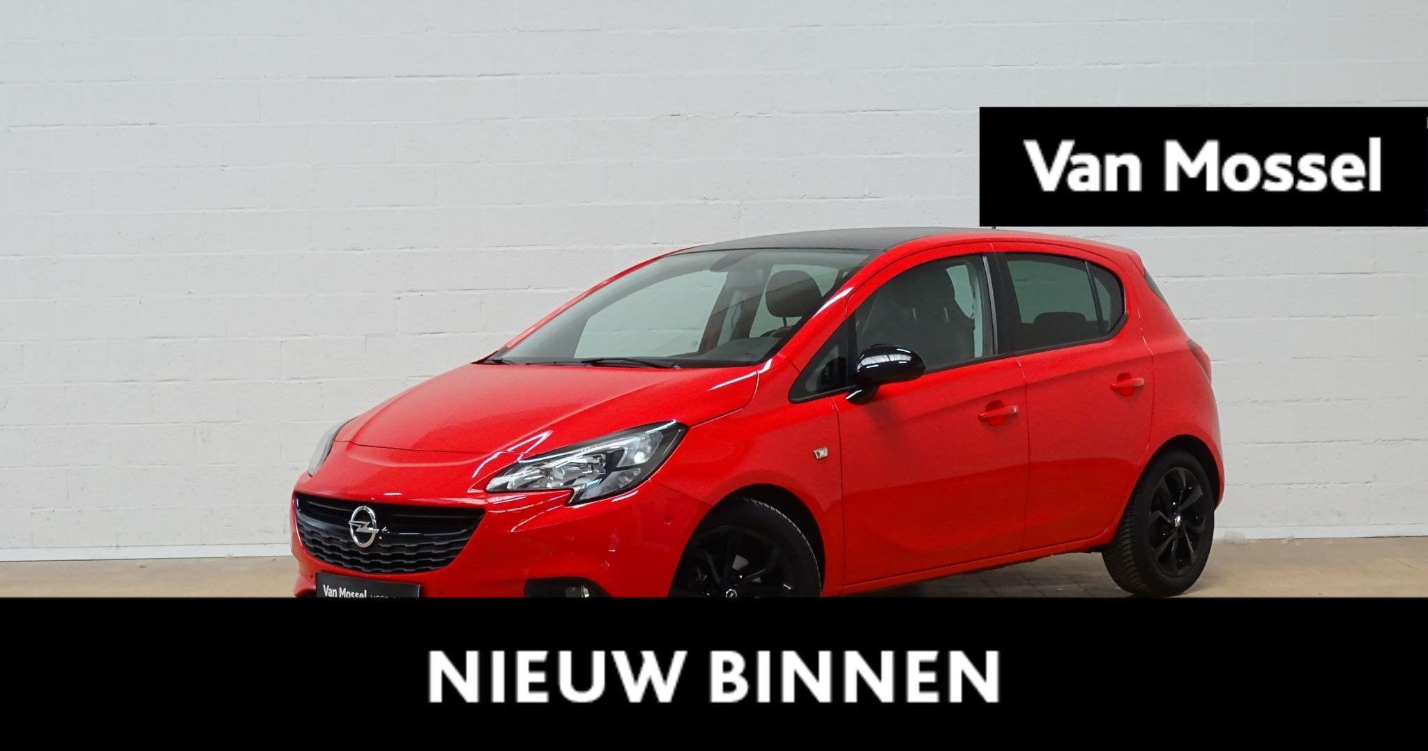 Opel Corsa 1.4 Black Edition, Auto's, Opel, Stof, Gebruikt, 4 cilinders, Bedrijf