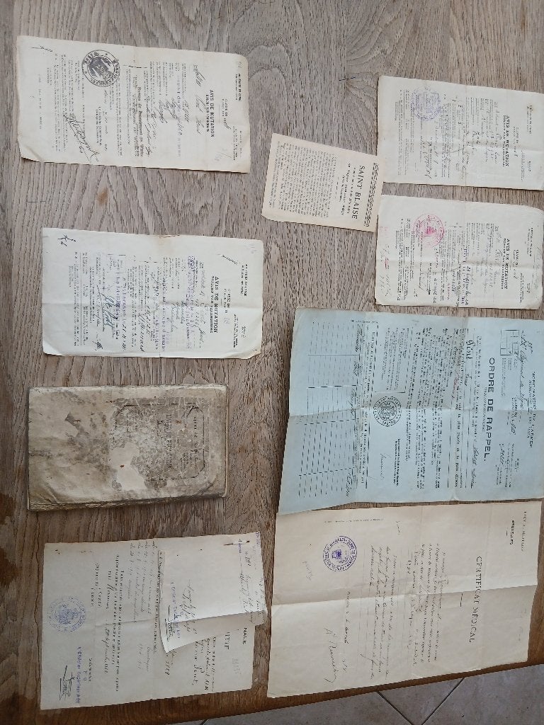 Livret de mobilisation soldat 33 regiment de ligne, Collections, Envoi, Armée de terre, Livre ou Revue