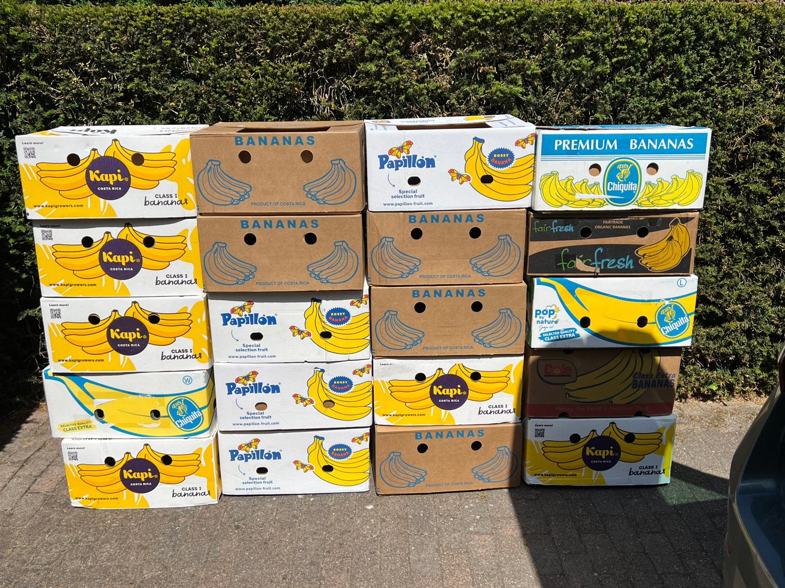 Bananendozen 20 stuks, Ophalen, Zo goed als nieuw