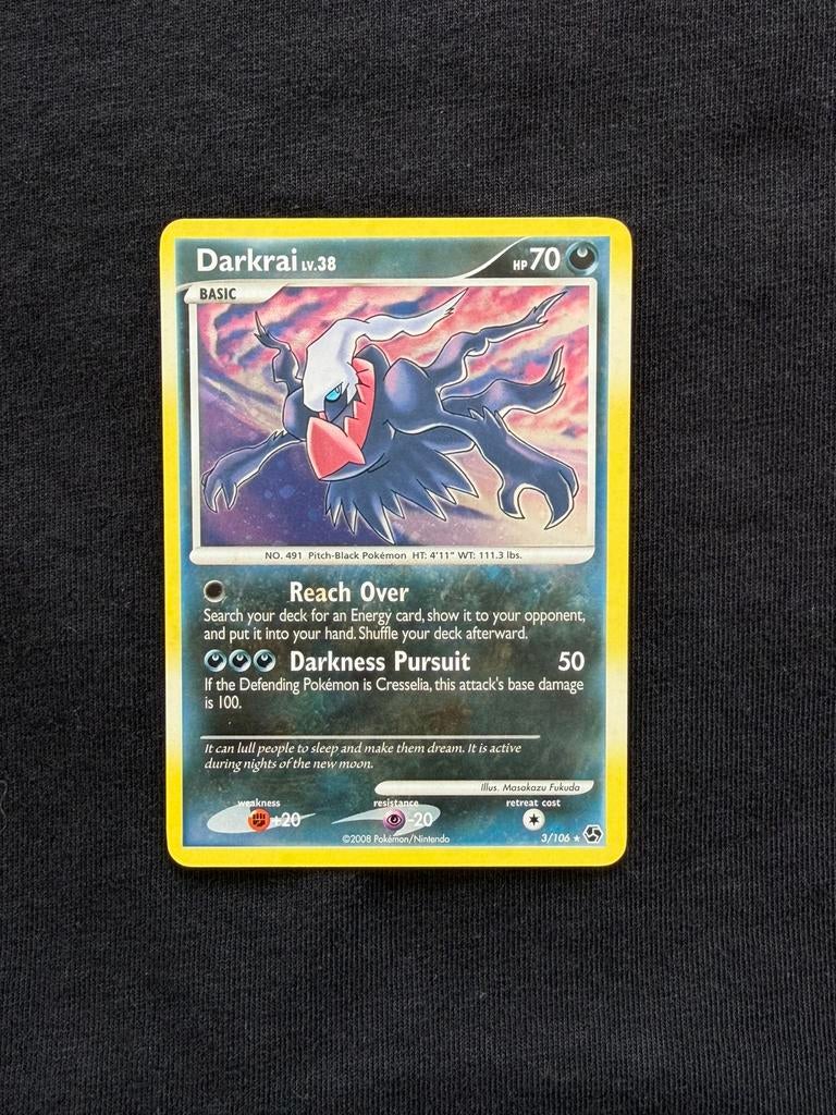 Darkrai LV.38 | Holo | Great Encounters | 3/106, Hobby en Vrije tijd, Verzamelkaartspellen | Pokémon, Ophalen of Verzenden, Zo goed als nieuw