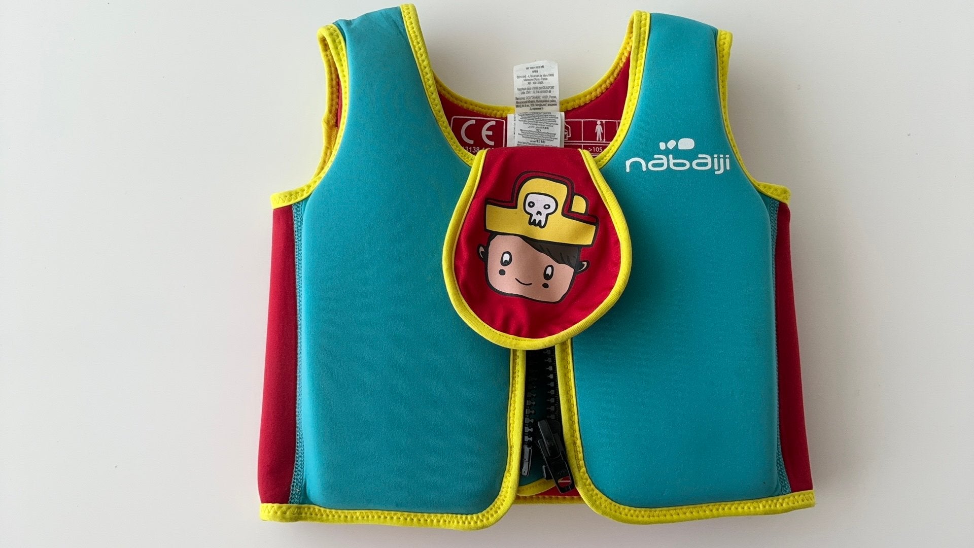 Zwemvest Nabaiji, kind, 15-18 kg, smal, Watersport en Boten, Ophalen, Zo goed als nieuw, Kind, Reddingsvest of Zwemvest