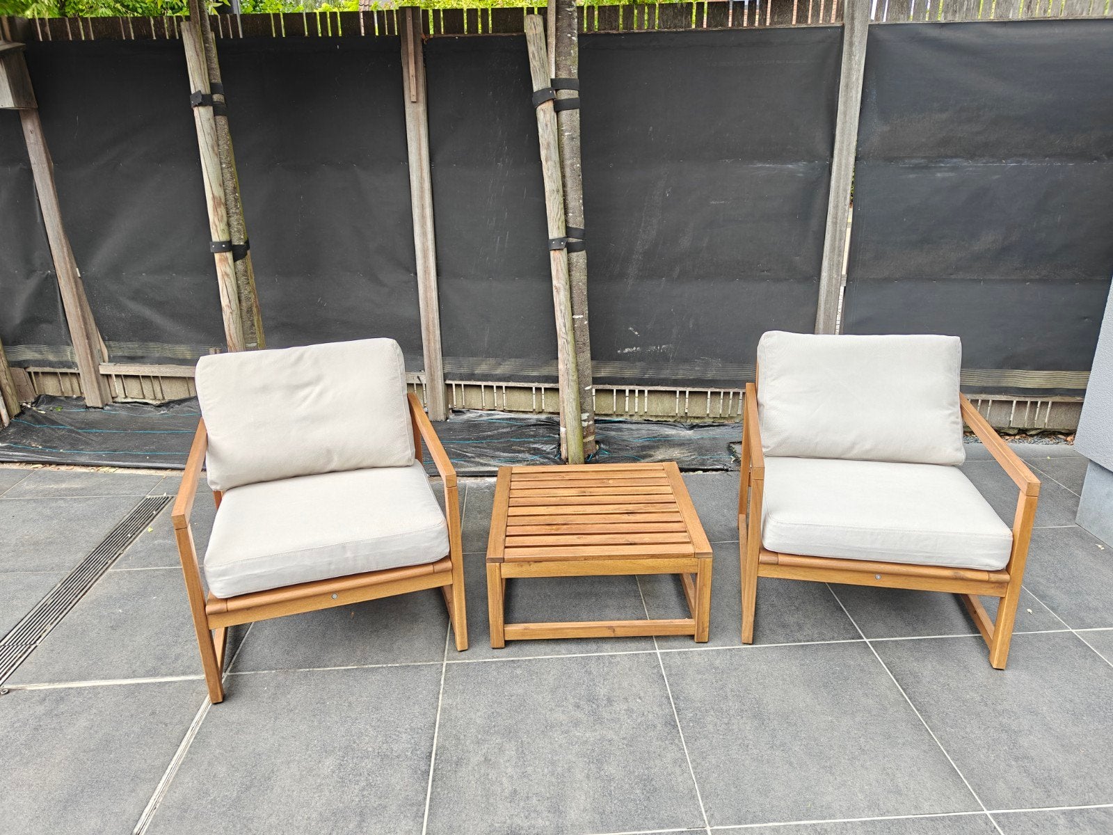 NÄMMARÖ
Loungeset perfecte staat, Tuin en Terras, Bijzettafel, Zo goed als nieuw, Loungeset, Hout