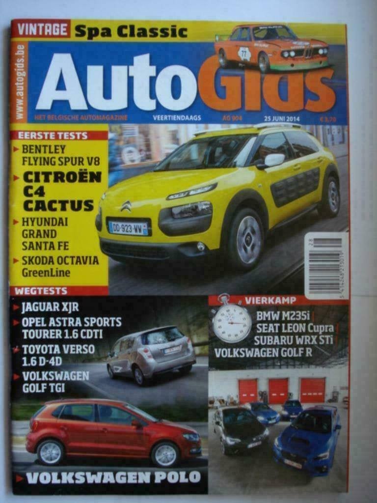 AutoGids 904 Jaguar XJR Subaru WRX STI Seat Leon Cupra BMW M, Livres, Autos | Brochures & Magazines, Envoi, Utilisé, Général