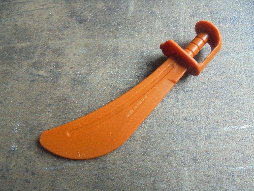 Lego Duplo Utensil Sword or Scimitar with Groove (ziefoto's), Ophalen of Verzenden, Gebruikt, Losse stenen, Duplo