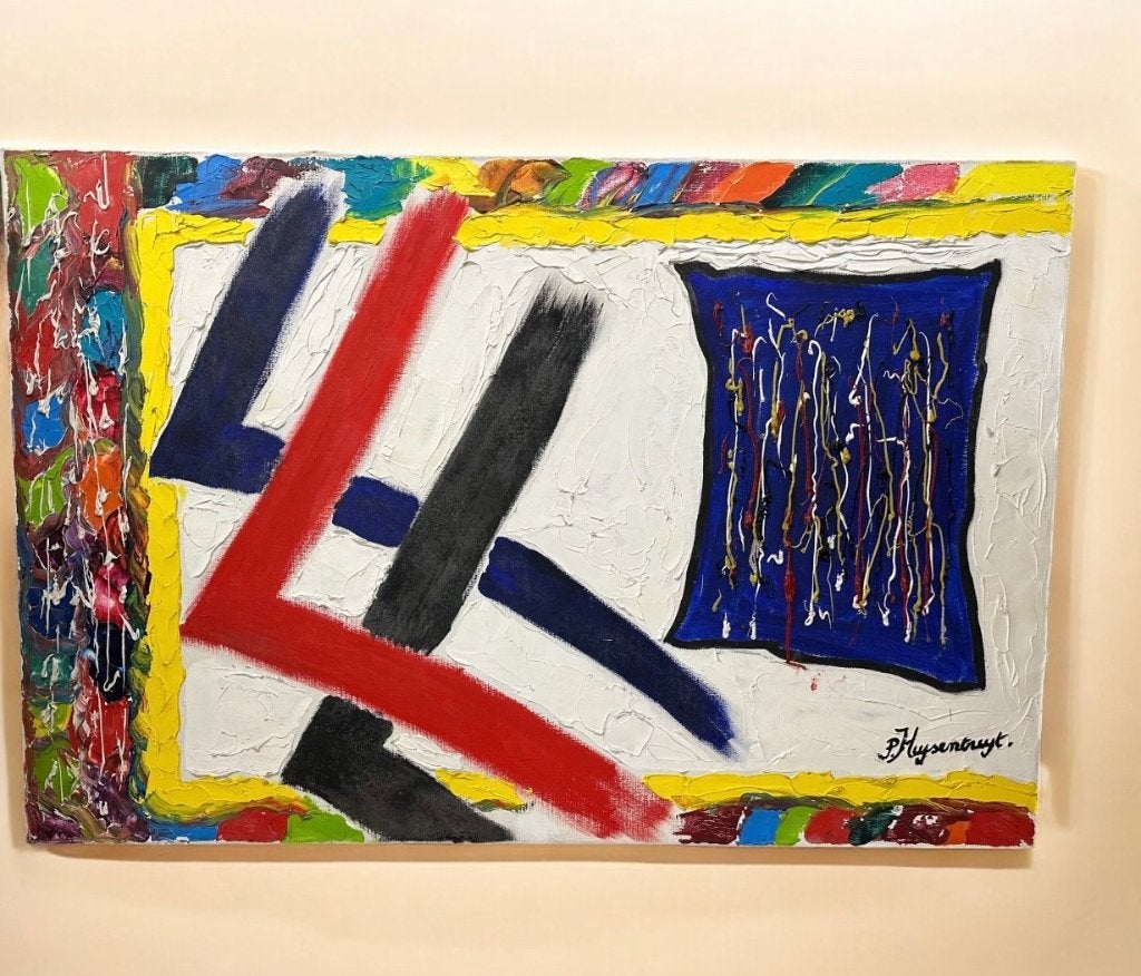 Piet Huysentruyt olie op doek, Antiquités & Art, Art | Peinture | Moderne, Enlèvement
