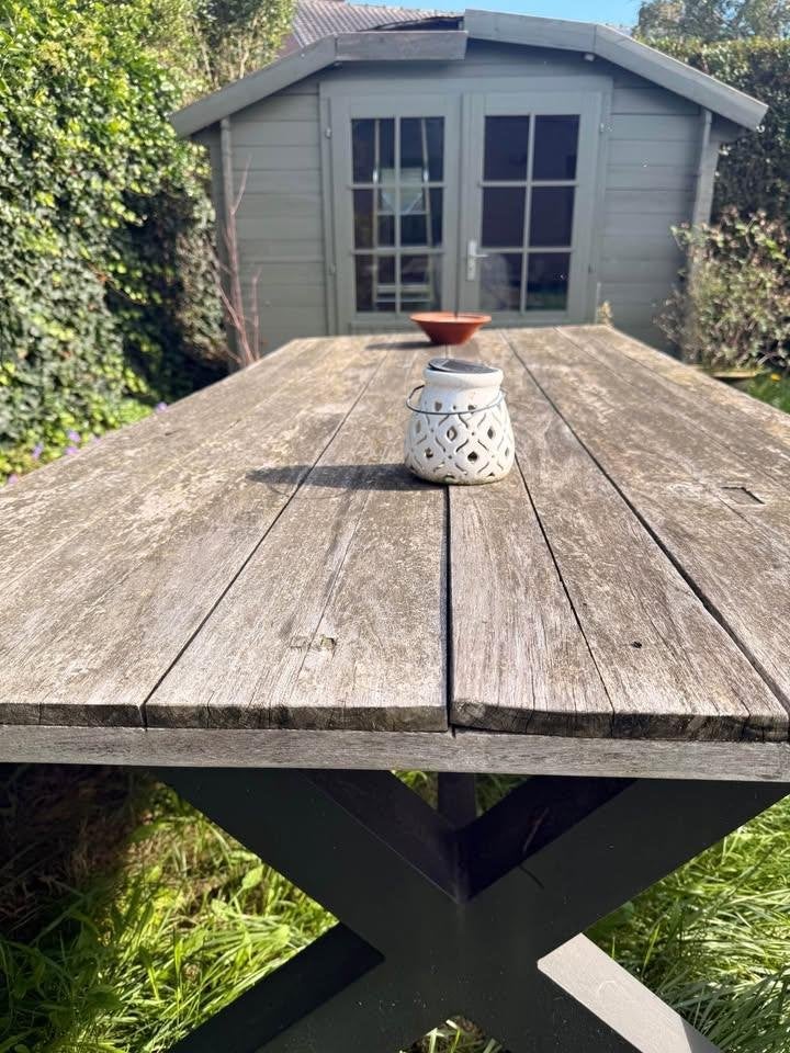PIcknicktafel, Ophalen, Gebruikt, Rechthoekig, Hout
