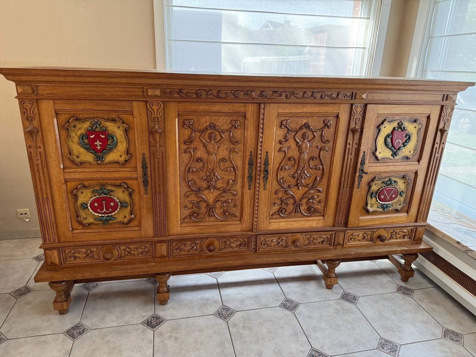 Armoire/commode ancienne, Antiek, 200 cm ou plus, Enlèvement, Utilisé