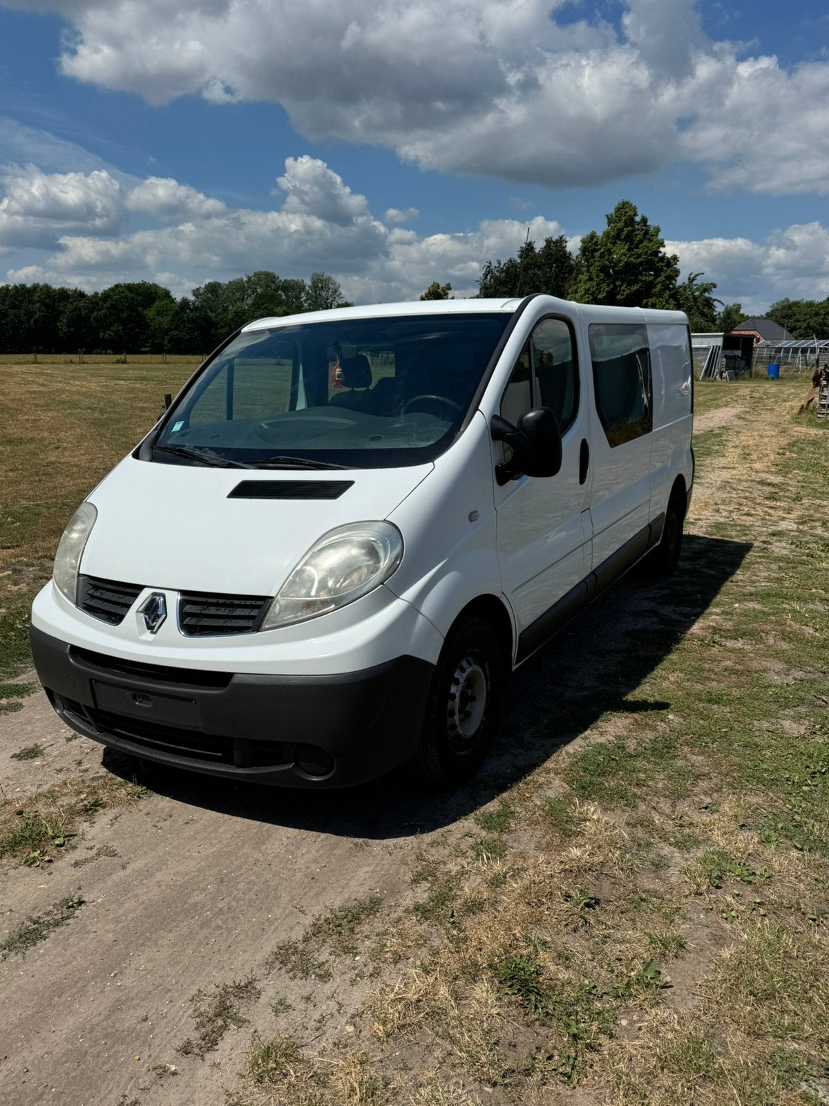 Renault trafic dubbel cabine lichte vracht, Auto's, Voorwielaandrijving, Euro 5, Stof, Renault