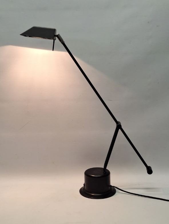 Massive Belgische postmoderne bureaulamp - design jaren '80, Antiek en Kunst, Ophalen of Verzenden