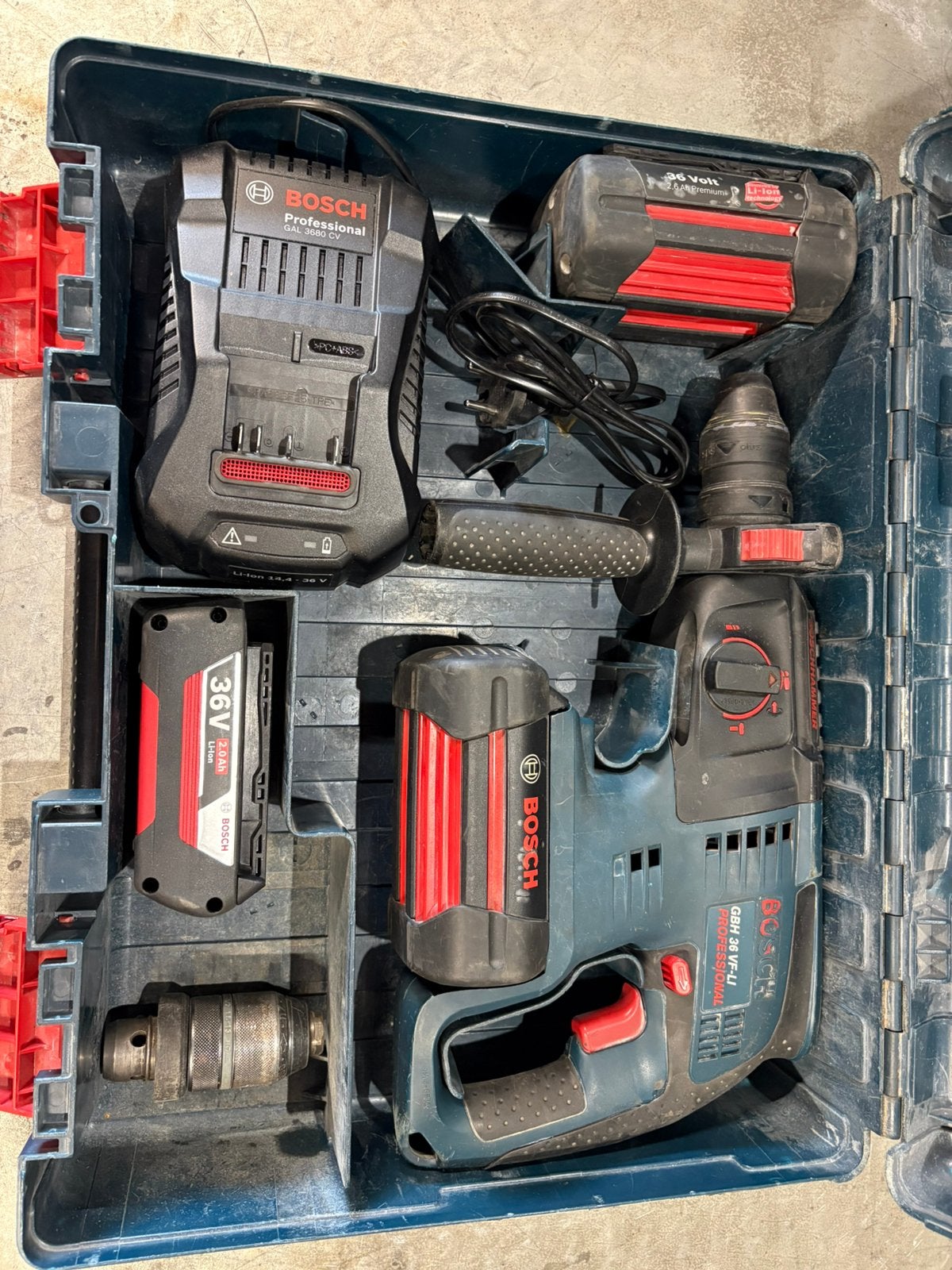 Bosch boorhamer 36V, Ophalen, Gebruikt