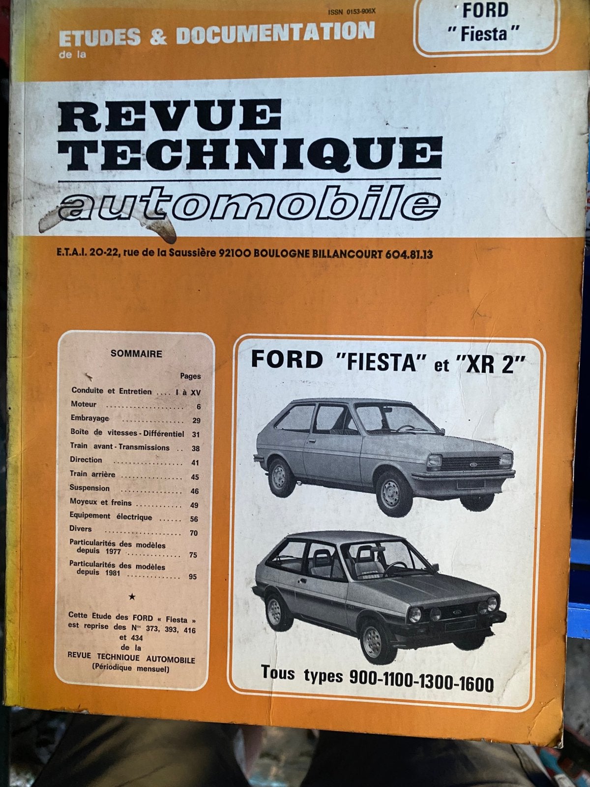 Manuel technique ford fiesta, Ophalen of Verzenden