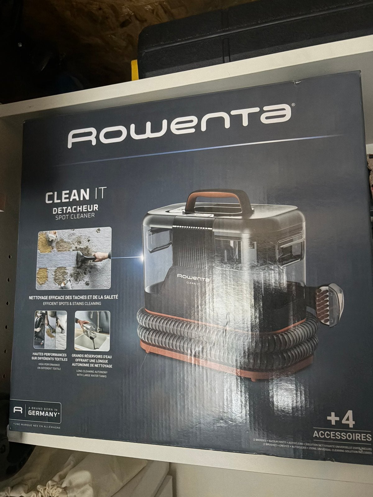 Rowenta clean it nettoyeur de tapis, Enlèvement, Comme neuf