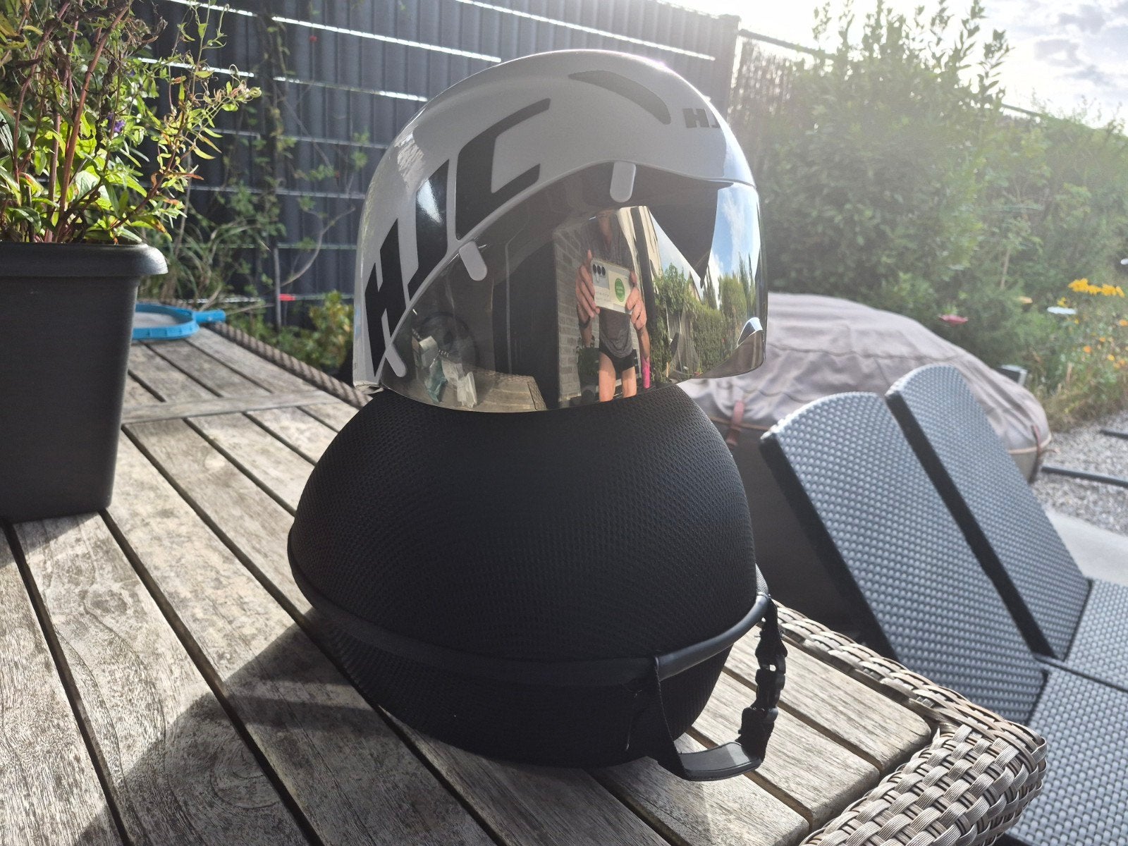 Nieuwstaat Aerohelm HJC, maat M, Fietsen en Brommers, Ophalen
