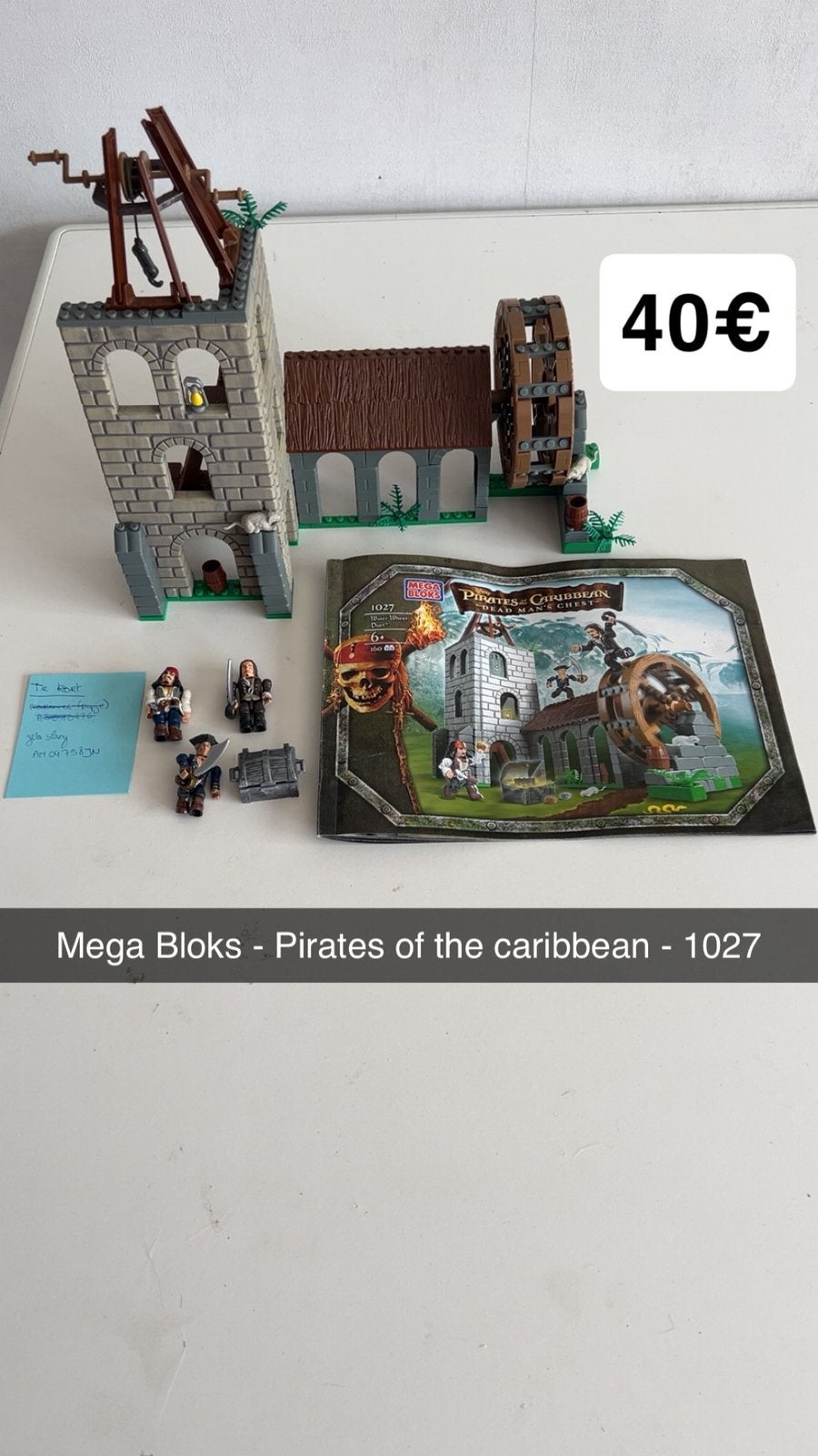 Mega blocks Pirates des Caraïbes 1027, Enlèvement, Utilisé, Megabloks