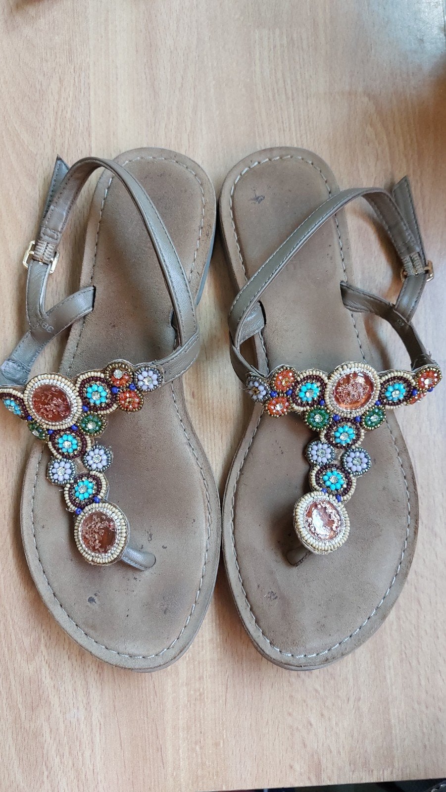 sandalen maat 39, Ophalen, Zo goed als nieuw, Sandalen of Muiltjes