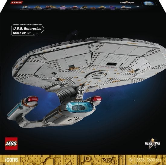 Enterprise Star Trek, Lego, Ensemble complet, Comme neuf, Enlèvement