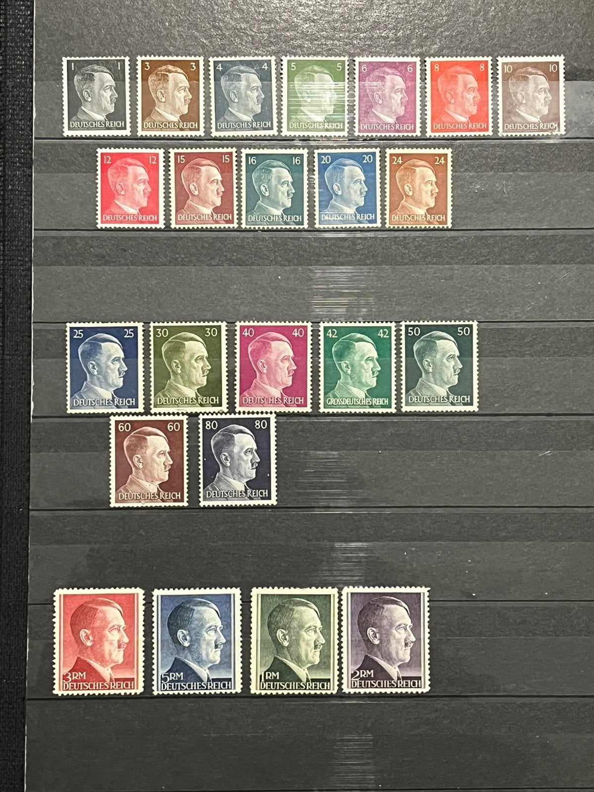 Compleet Derde Rijk postzegels — Hitler-kopzegels, Postzegels en Munten, Ophalen of Verzenden, Overige periodes, Postfris