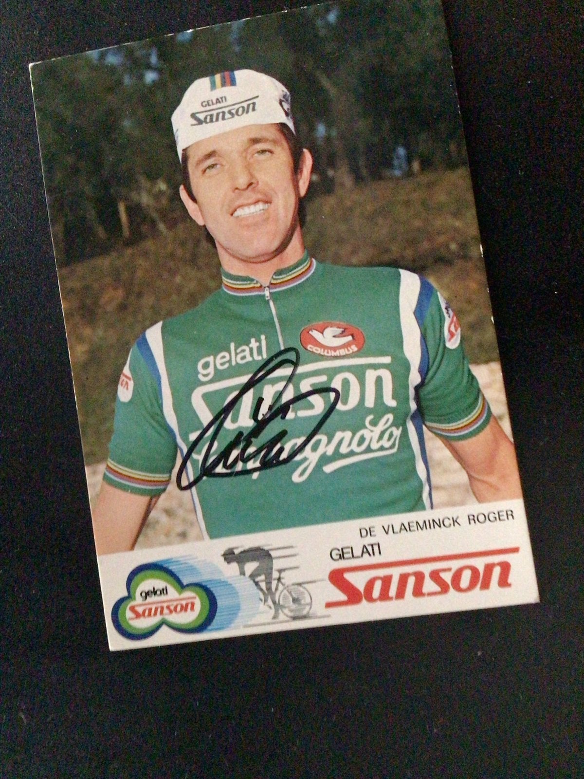 Wielerkaart team samson roger de vlaeminck signe, Ophalen of Verzenden, Zo goed als nieuw
