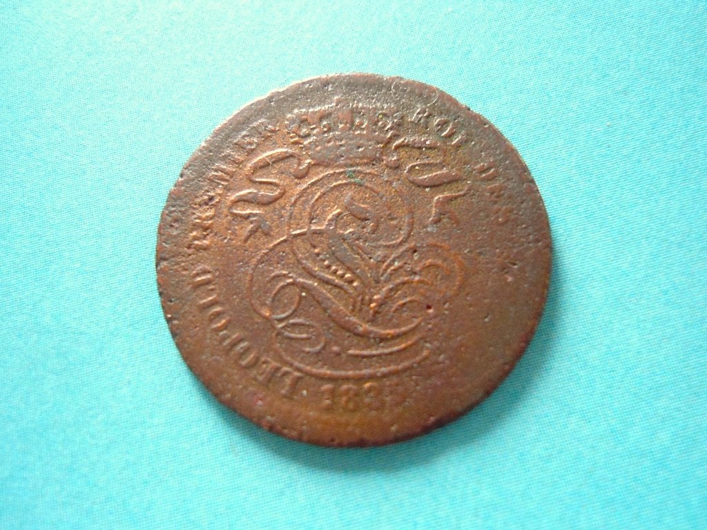 2 Cent. 1835 Leopold I., Postzegels en Munten, Ophalen, Losse munt