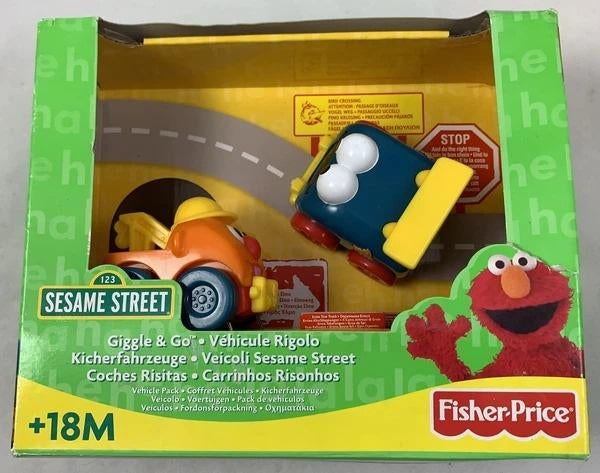 Fisher-Price Sesamstraat Ernie & Koekiemonster Auto's, Kinderen en Baby's, Verzenden, Zo goed als nieuw