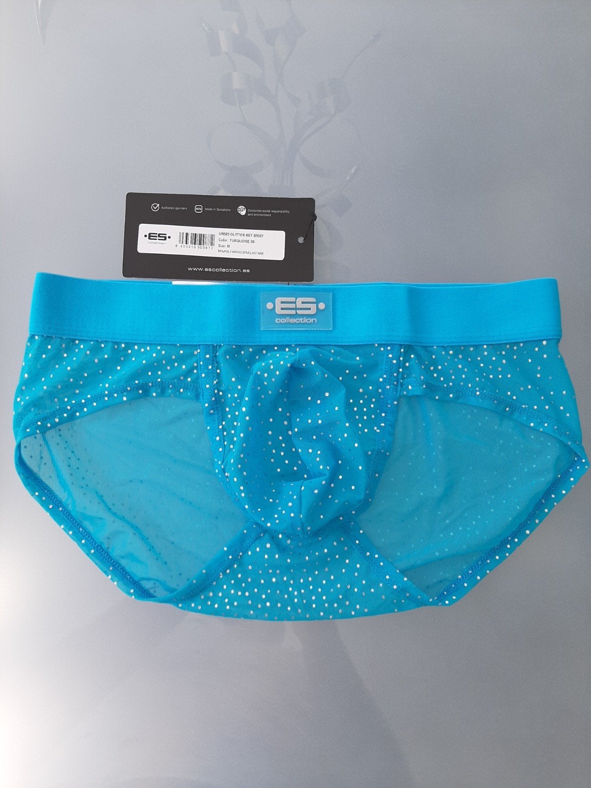 Sexy transparante slip ES Collection nieuw, Kleding | Heren, Ophalen of Verzenden, Blauw, Es Collection, Slip