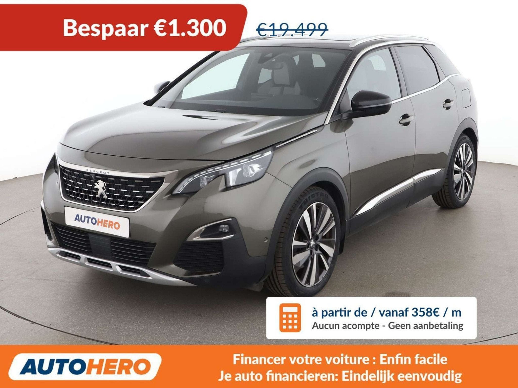 Peugeot 3008 1.6 Hybrid 4 300 GT (bj 2020, automaat), Gebruikt, Euro 6, 31 g/km, 5 zetels