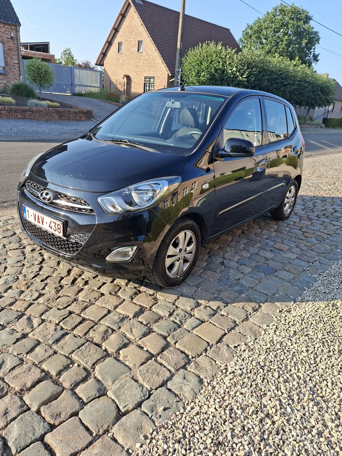 Hyundai i10 | AUTOMAAT km:69.000|bj:2013|AIRCO., Auto's, Stof, Zwart, Zwart, 5 deurs