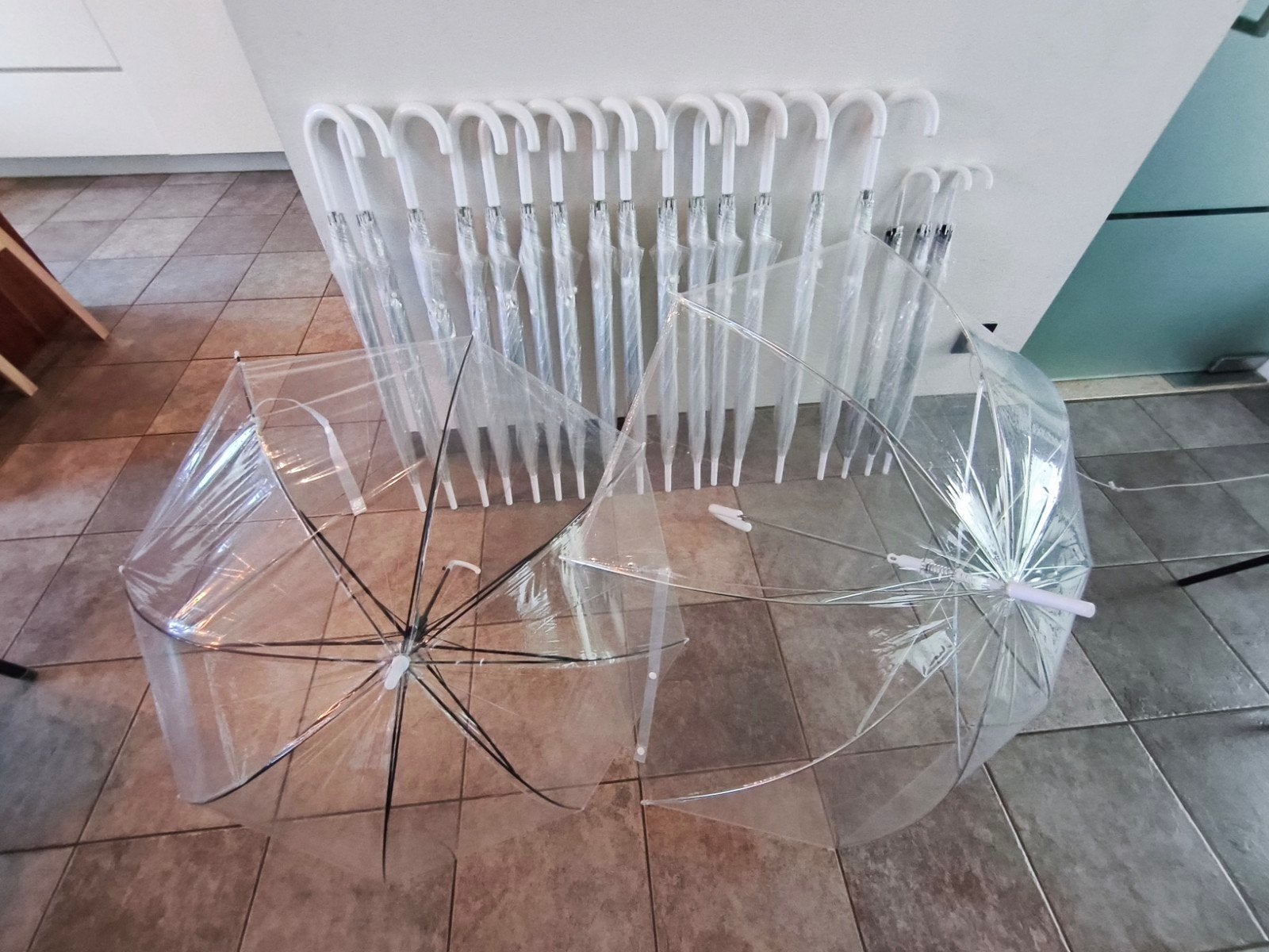 paraplu's trouwfeest, Handtassen en Accessoires, Paraplu's, Ophalen, Transparant, Nieuw