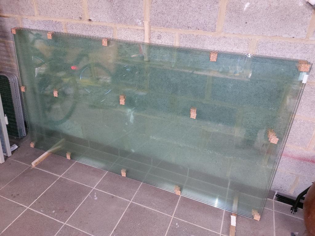5 carreaux securit 1900/980/10 mm, Enlèvement, Neuf